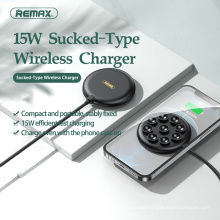 Remax Join Us RP-W22 portable fantasy wireless cell phone charger 15W custom ring round sucker wireless charging